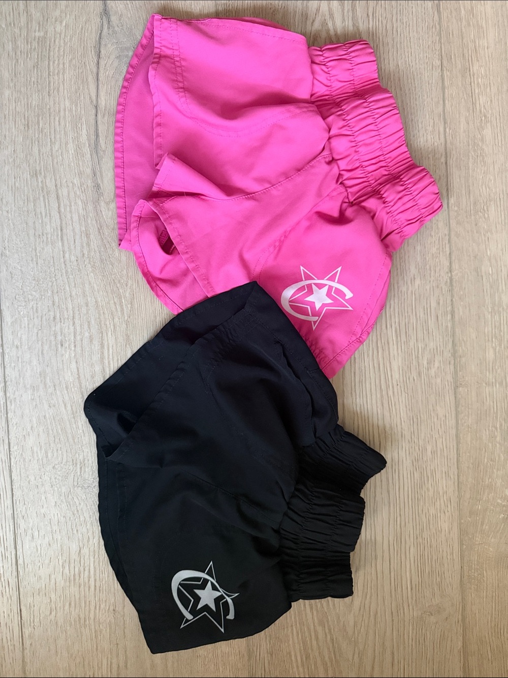 Kids Active Shorts - Pink and Black